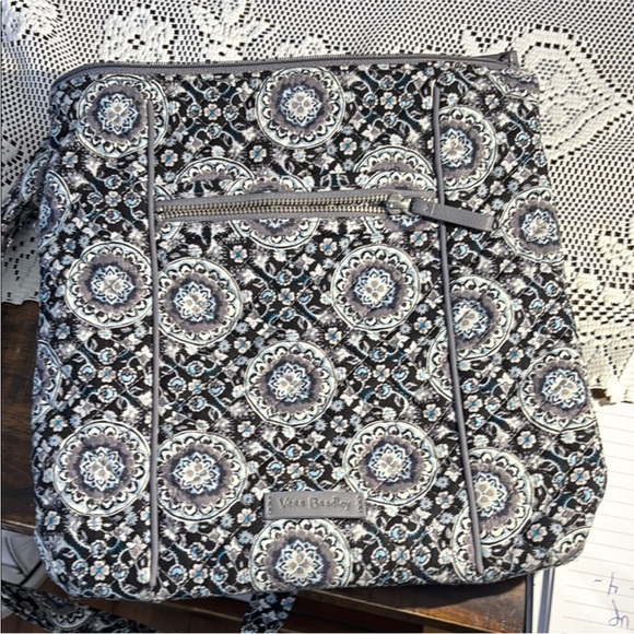 Vera Bradley Black and Gray Patterned Bag - Picture 1 of 7